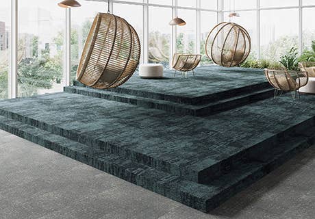 Square carpet tiles