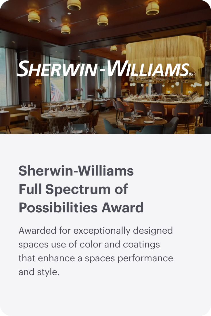 Sherwin-Williams award fixed